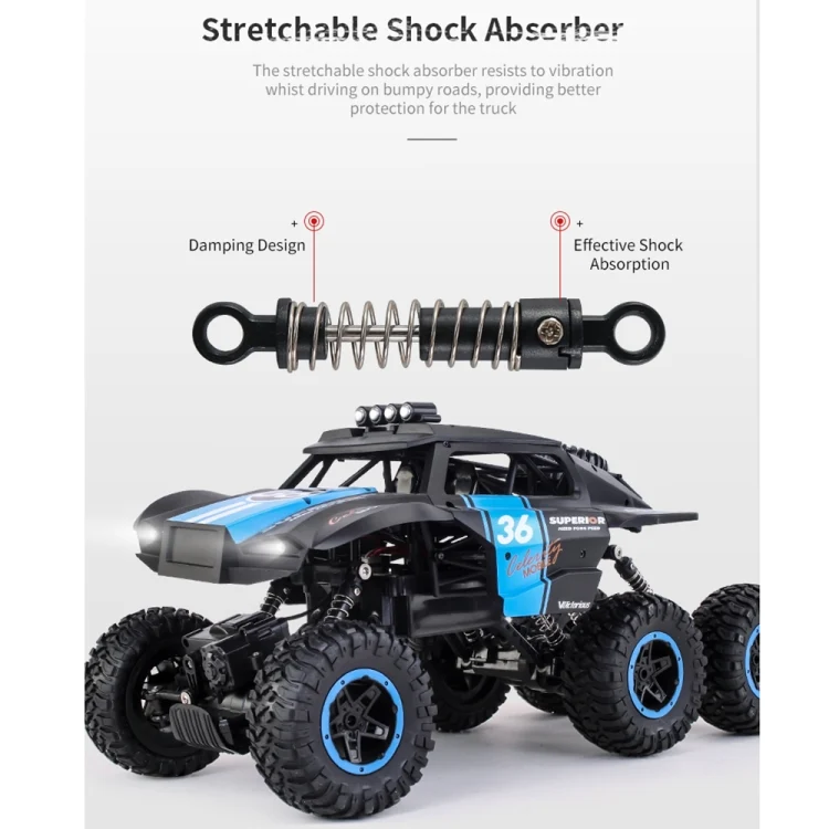 CHT9911_B1.webp JJR/C Q101 1:10 2.4G 6 Drive Remote Control Car Off-Road Vehicles - Image 3