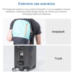 X007 Micro USB Charging Mini Metal Fingerprint Padlock Small Drawer Lock - Image 8