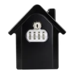 Hut Shape Password Lock Storage Box Security Box Wall Cabinet Safety Box, with 1 Key - Image 2