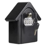Hut Shape Password Lock Storage Box Security Box Wall Cabinet Safety Box, with 1 Key - Image 3