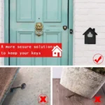 Hut Shape Password Lock Storage Box Security Box Wall Cabinet Safety Box, with 1 Key - Image 9