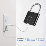 Stainless Steel Automatic Intelligent Fingerprint Padlock Electronic Lock, 10 Fingerprint Edition - Image 7