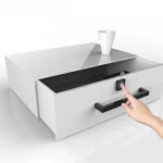 T4 Micro USB Charging Drawer Cabinet Door ABS Smart Fingerprint Lock - Image 2