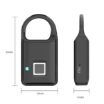 P5 3.7V Micro USB Charging Semiconductor Fingerprint Sensing Small Padlock - Image 3