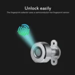 T23F Micro USB Charging Zinc Alloy Smart Triple Linkage Open Fingerprint Drawer Lock File Cabinet Lock - Image 7