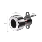 T23FB Micro USB Charging Zinc Alloy Smart Fingerprint + Bluetooth Triple Linkage Open Drawer Lock File Cabinet Lock - Image 2