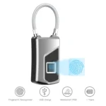 Anytek USB Charging Waterproof Anti-theft Non-password Electrically Intelligent Fingerprint Padlock Size:3.2cm × 3.5cm × 9cm