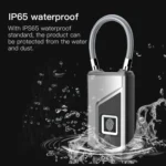 Anytek USB Charging Waterproof Anti-theft Non-password Electrically Intelligent Fingerprint Padlock Size:3.2cm × 3.5cm × 9cm - Image 2