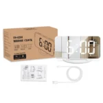 TS-8201-W Multifunctional LED Makeup Mirror Desk Clock Automatic Photosensitive Electronic Alarm - Image 2