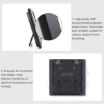 TS-8608 Multifunction Large Screen Clock Household Creative Thermometer Hygrometer - Image 6