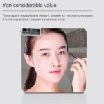 TS-S69-R Multifunctional LED Alarm Clock Battery / Plug-in Charging Dual-purpose Make-up Mirror Clock - Image 4