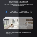 TS-S69-R Multifunctional LED Alarm Clock Battery / Plug-in Charging Dual-purpose Make-up Mirror Clock - Image 6