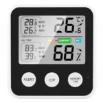 TS-9909-W Multifunction Large Screen Household Thermometer Hygrometer