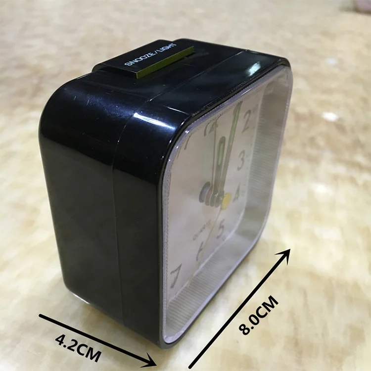 CLK1635W_2.webp Square Mute Alarm Clock Mini Bedside Office Electronic Clock - Image 3