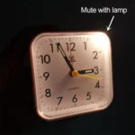 Square Mute Alarm Clock Mini Bedside Office Electronic Clock - Image 4