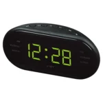 Oval Radio LED Digital Alarm Clock - Image 2