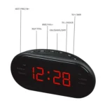 Oval Radio LED Digital Alarm Clock - Image 4
