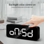 XM905 Multifunctional Voice-activated Alarm Clock LED Electronic Wall Clock - Image 2