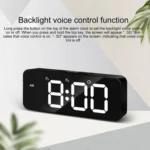 XM905 Multifunctional Voice-activated Alarm Clock LED Electronic Wall Clock - Image 4