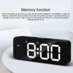 XM905 Multifunctional Voice-activated Alarm Clock LED Electronic Wall Clock - Image 5