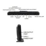 TS-9210 Digital Mirror Projection Alarm Clock With Time Display and Projection - Image 3