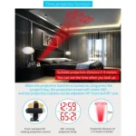 TS-9210 Digital Mirror Projection Alarm Clock With FM Radio & Temperature Humidity - Image 7