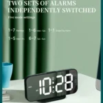 8821 LED Mirror Dual-purpose Snooze Alarm Clock - Image 4