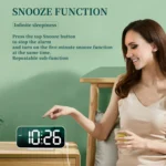 8821 LED Mirror Dual-purpose Snooze Alarm Clock - Image 5