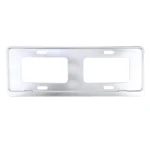2 PCS Car License Plate Frames Stainless Steel License Plate Frame - Image 2