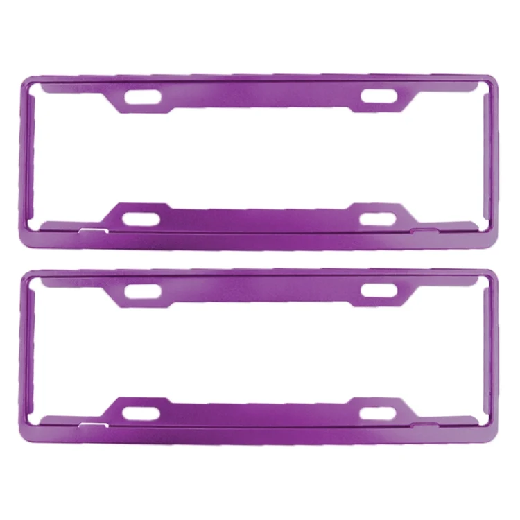 CMS0026P_1.webp 2 PCS Car License Plate Frames Car Styling License Plate Frame Aluminum Alloy Universal License Plate Holder Car Accessories - Image 2