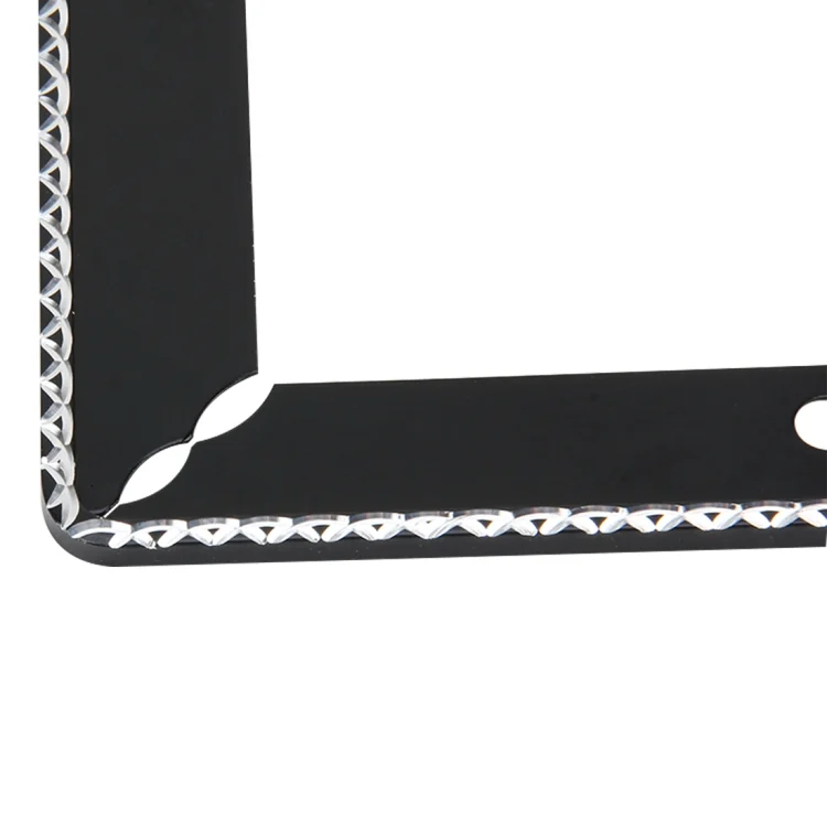 CMS0027B_2.webp 2 PCS Car License Plate Frames Car Styling License Plate Frame Universal License Plate Holder Car Accessories - Image 3