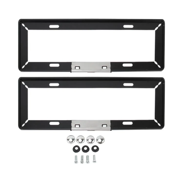 CMS0028_1.webp 2 PCS Simple and Beautiful Car License Plate Frame Holder Universal License Plate Holder Car Accessories - Image 2