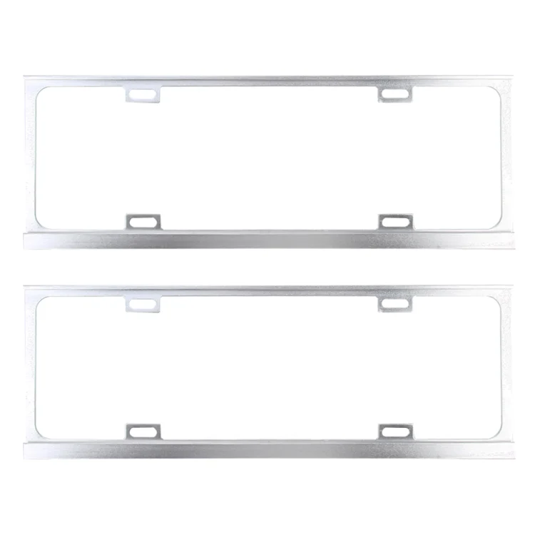 CMS0034S_1.webp 2 PCS Car License Plate Frames Car Styling License Plate Frame Magnesium Alloy Universal License Plate Holder Car Accessories - Image 2