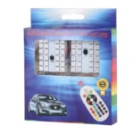 2 PCS Colorful 41MM T10 + Bicuspid Port Remote Control Car Dome Lamp LED Reading Light with 24 LED Lights - Image 6