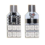 2 PCS Colorful 39MM T10 Port Remote Control Car Dome Lamp LED Reading Light with 12 LED Lights - Image 2