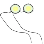 2 PCS DC 12V 10W 6000K Circular Car DRL Daytime Running Lights Lamp - Image 2
