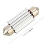 2 PCS DC 12V 2W 41MM 4014 Bicuspid Port No Decoding Car Dome Lamp LED Reading Light with 10 LED Lights - Image 3