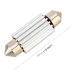 2 PCS DC 12V 2W 39MM 4014 Bicuspid Port No Decoding Car Dome Lamp LED Reading Light with 10 LED Lights - Image 3