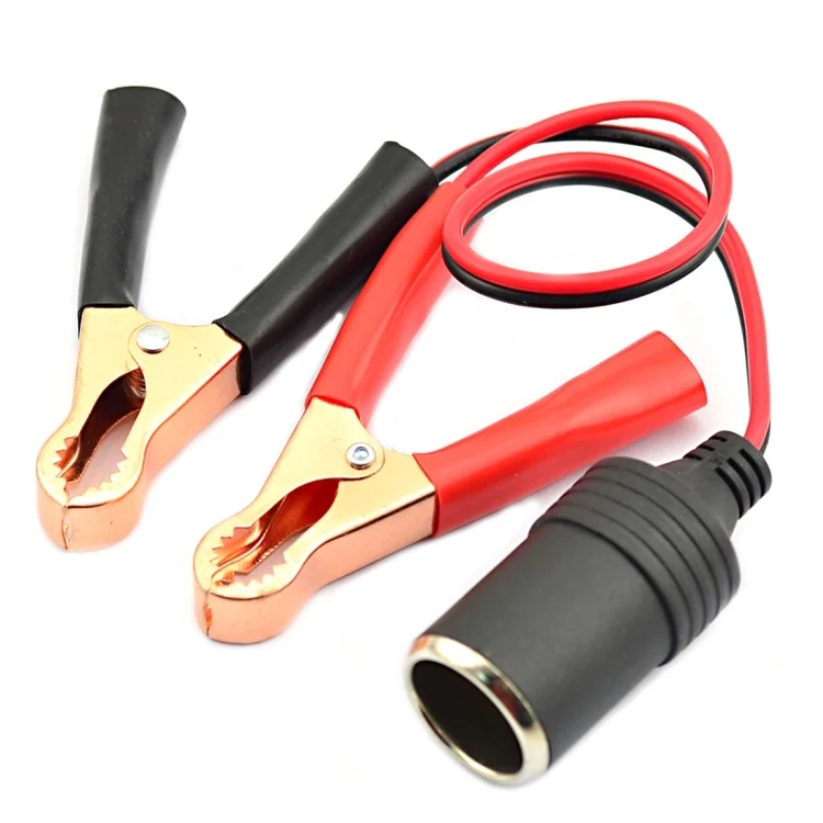 CMS0121_1.webp 12-24V Car Cigarette Lighter Battery Clip Adapter Cable(Red + Black) - Image 2