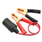 12-24V Car Cigarette Lighter Battery Clip Adapter Cable(Red + Black) - Image 3