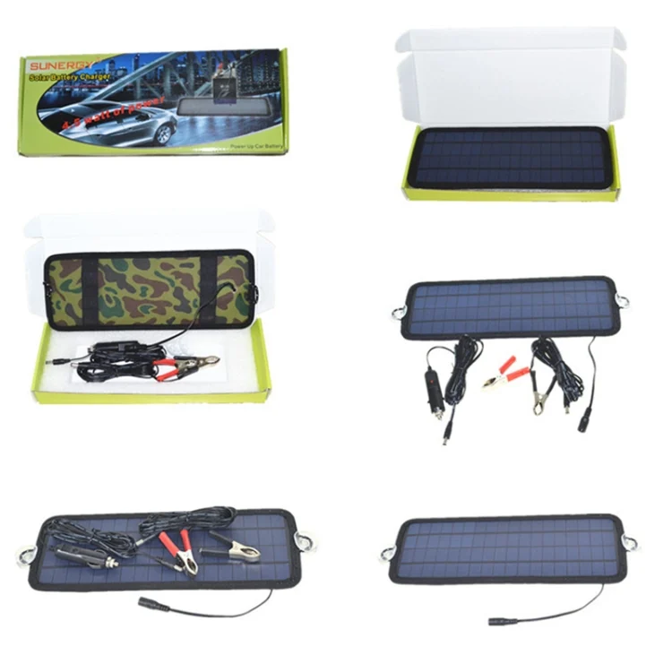 CMS0143_6.webp 4.5W Portable Car Automobile Boat Battery Solar Cells Rechargeable Power Battery Charger - Image 7