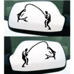 10 PCS Dual Funny Go Fishing Styling Reflective Car Sticker, Size: 25cm x 9.5cm - Image 5