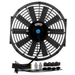 12V 80W 12 inch Car Cooling Fan High-power Modified Tank Fan Cooling Fan Powerful Auto Fan Mini Air Conditioner for Car - Image 5