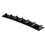Universal Car Rear Bumper Lip Diffuser 7 Shark Fin Style Black ABS, Size: 85.0x18.0x5.0cm - Image 2
