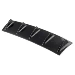 Universal Car Rear Bumper Lip Diffuser 5 Shark Fin Style Carbon Fiber  ABS, Size: 60.0x18.0x5.0cm - Image 2