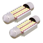 2 PCS Festoon 36mm 2W 160LM White Light 16 LED SMD 4014 Error Free License Plate Lights Car Light Bulb - Image 2