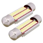 2 PCS Festoon 39mm 2W 200LM White Light 20 LED SMD 4014 Error Free License Plate Lights Car Light Bulb - Image 2