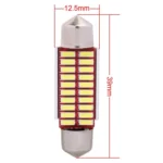 2 PCS Festoon 39mm 2W 200LM White Light 20 LED SMD 4014 Error Free License Plate Lights Car Light Bulb - Image 4