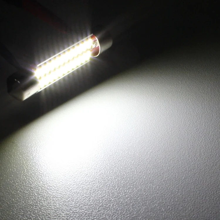 CMS0326_4.webp 2 PCS 41mm 2W 240LM White Light 24 LED SMD 4014 Error Free License Plate Lights Car Light Bulb - Image 5