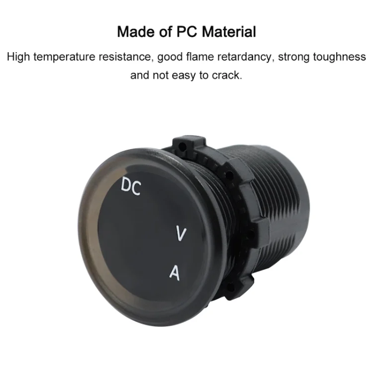 CMS0392_6.webp B3613  IP67 Waterproof Car Modification 4.5-30V Voltmeter + Ammeter - Image 7